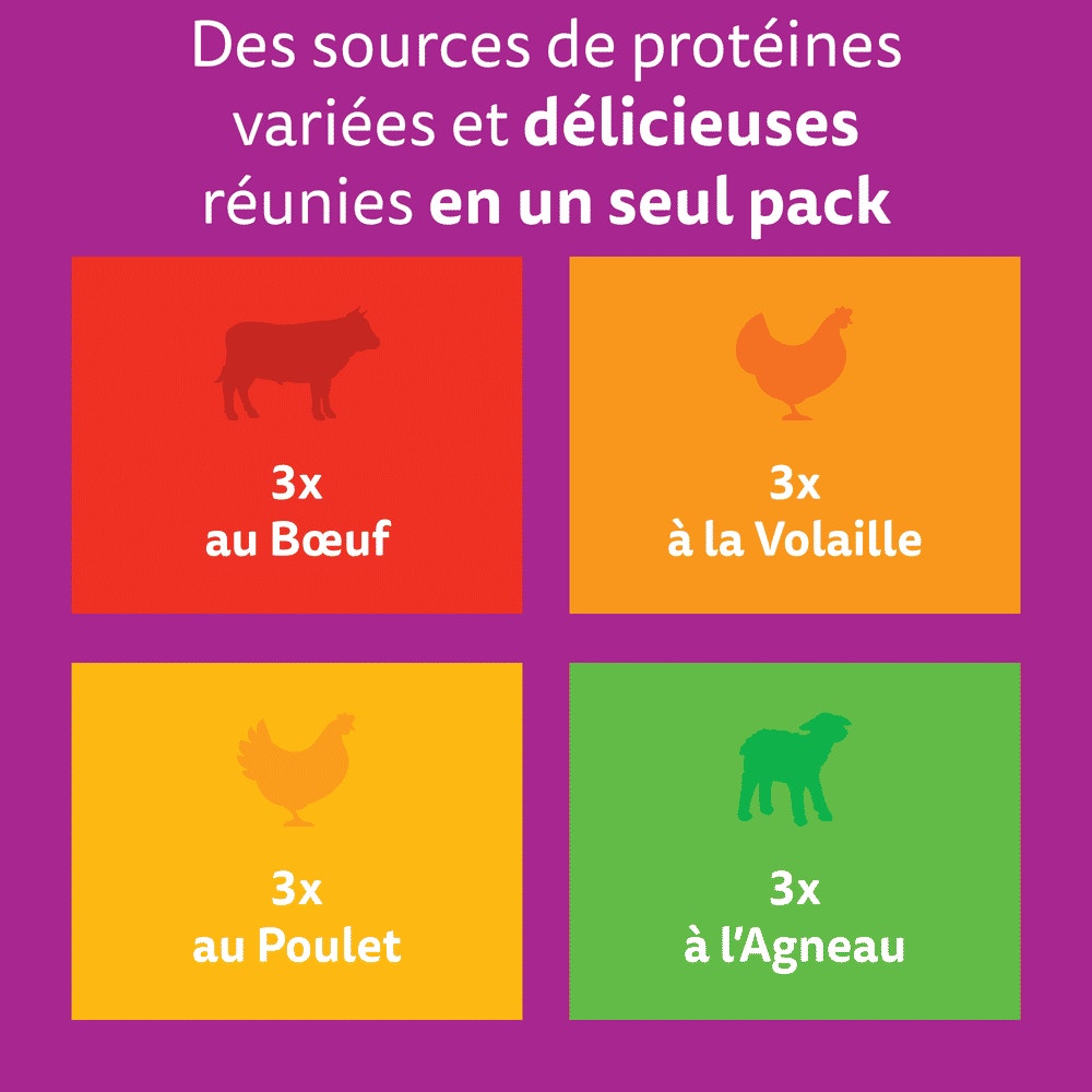 WHISKAS® Sachets Fraîcheur Les Repas Classiques En Sauce Pour Chat Adulte 4 Variétés 12 & 24 & 60 x 85g - 2