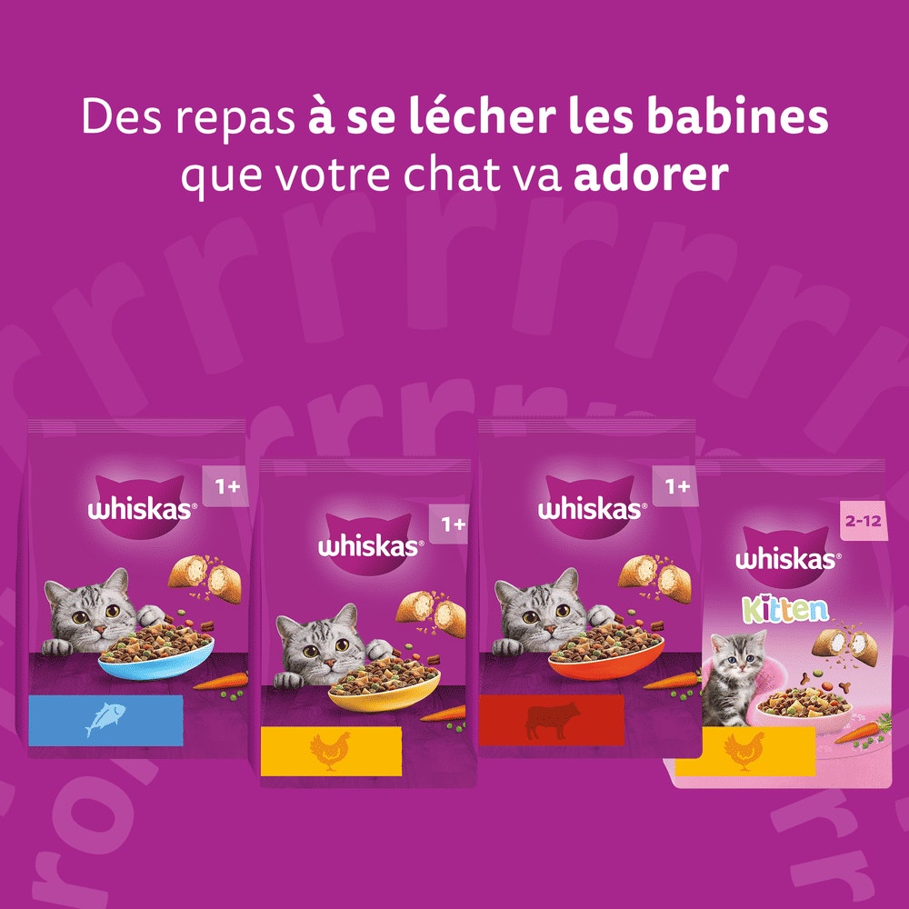 WHISKAS® Junior Croquettes Au Poulet Pour Chaton 1,4kg - 6