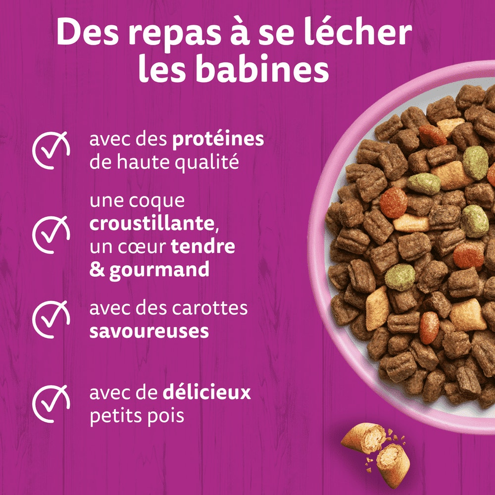 WHISKAS® Croquettes Au Saumon Pour Chat Adulte Stérilisé 1,4kg - 3