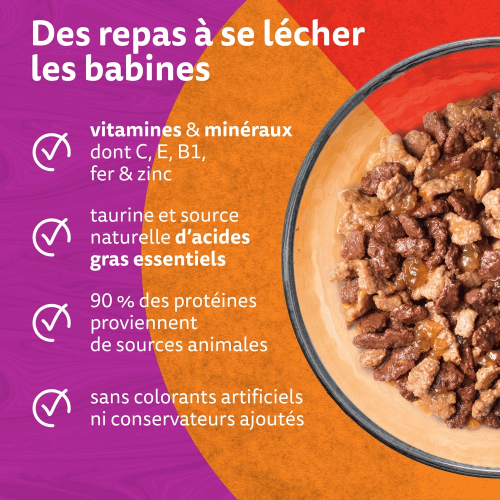WHISKAS® Duo Sachets Fraîcheur Les Classiques En Gelée Pour Chat Adulte 4 Variétés 12 x 85g - 3