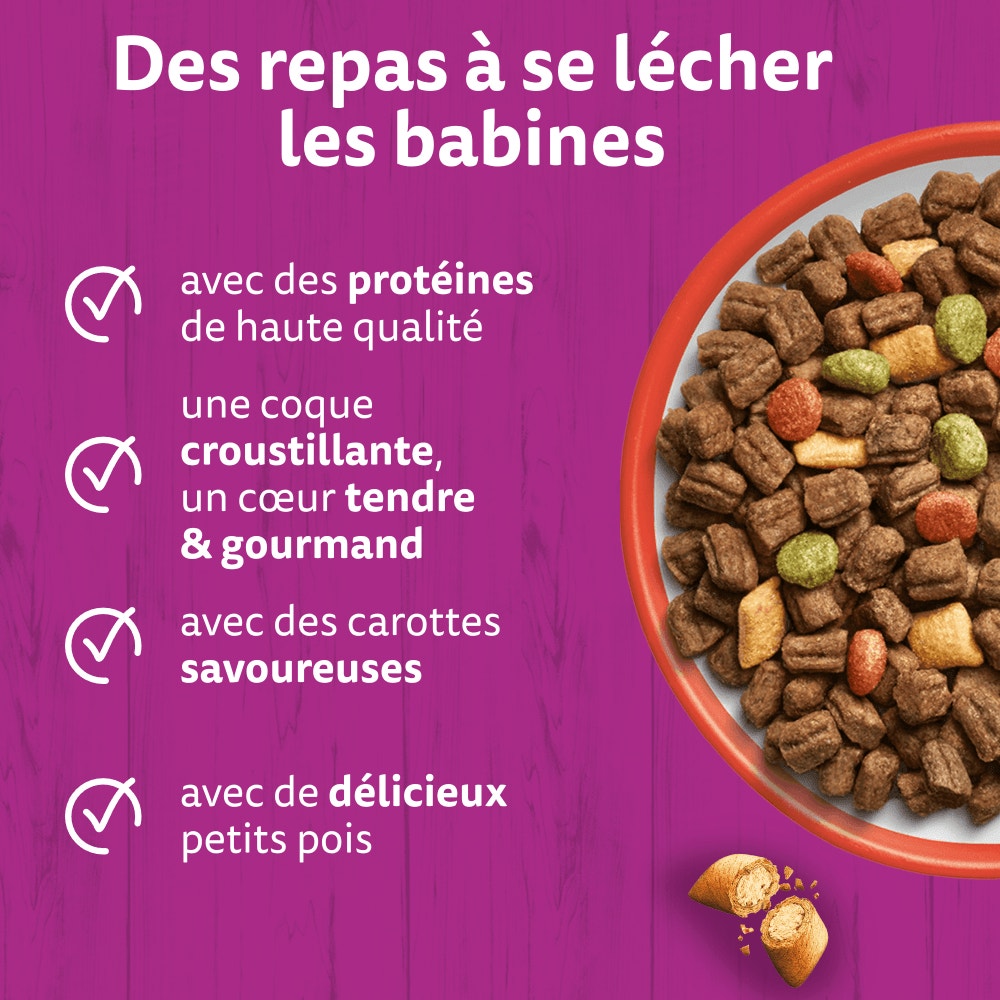 WHISKAS® Croquettes Au Boeuf Pour Chat Adulte 1,4kg & 3,8kg - 3