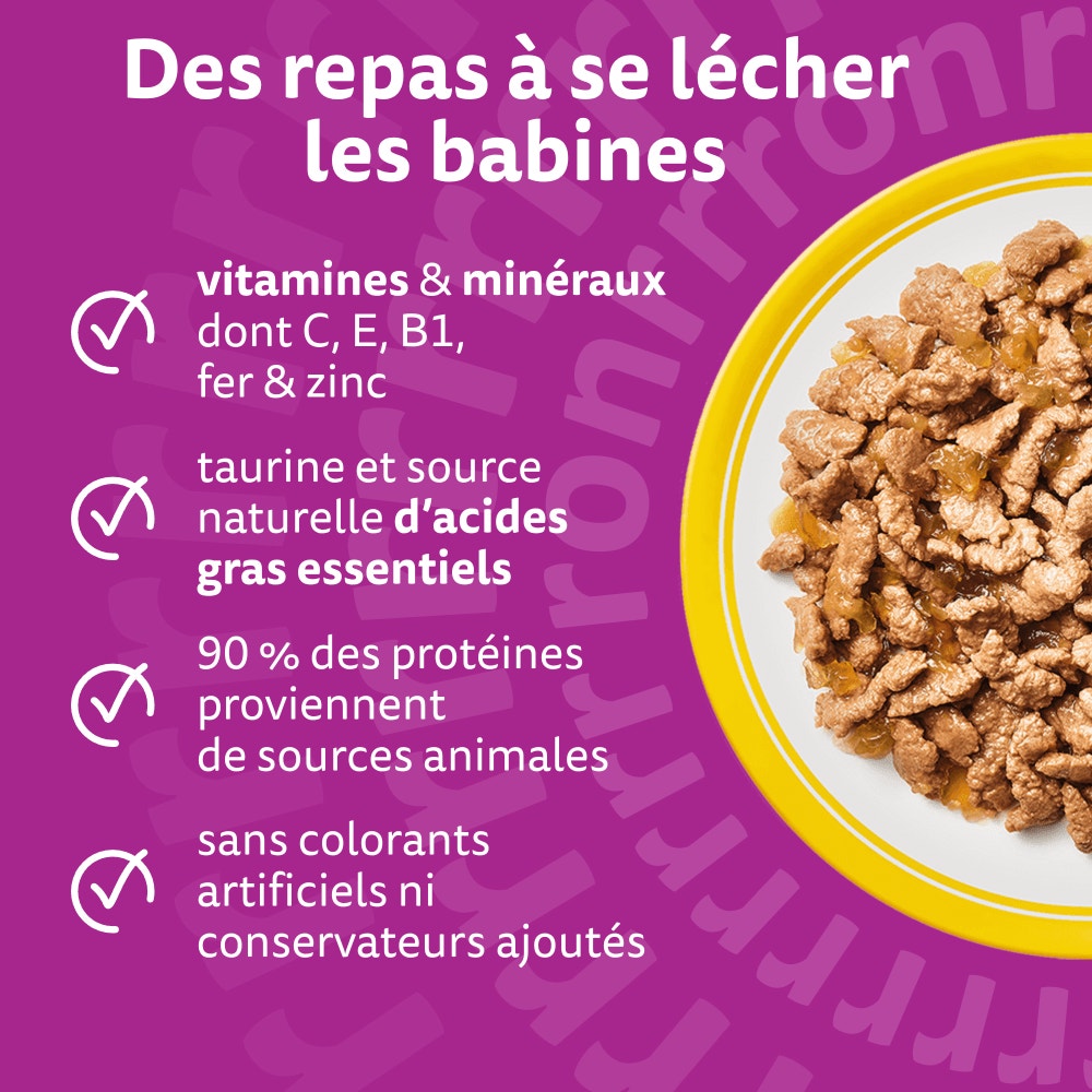 WHISKAS® Sachets Fraîcheur Les Festins À La Volaille En Gelée Pour Chat Adulte 4 Variétés 12 x 85g - 3