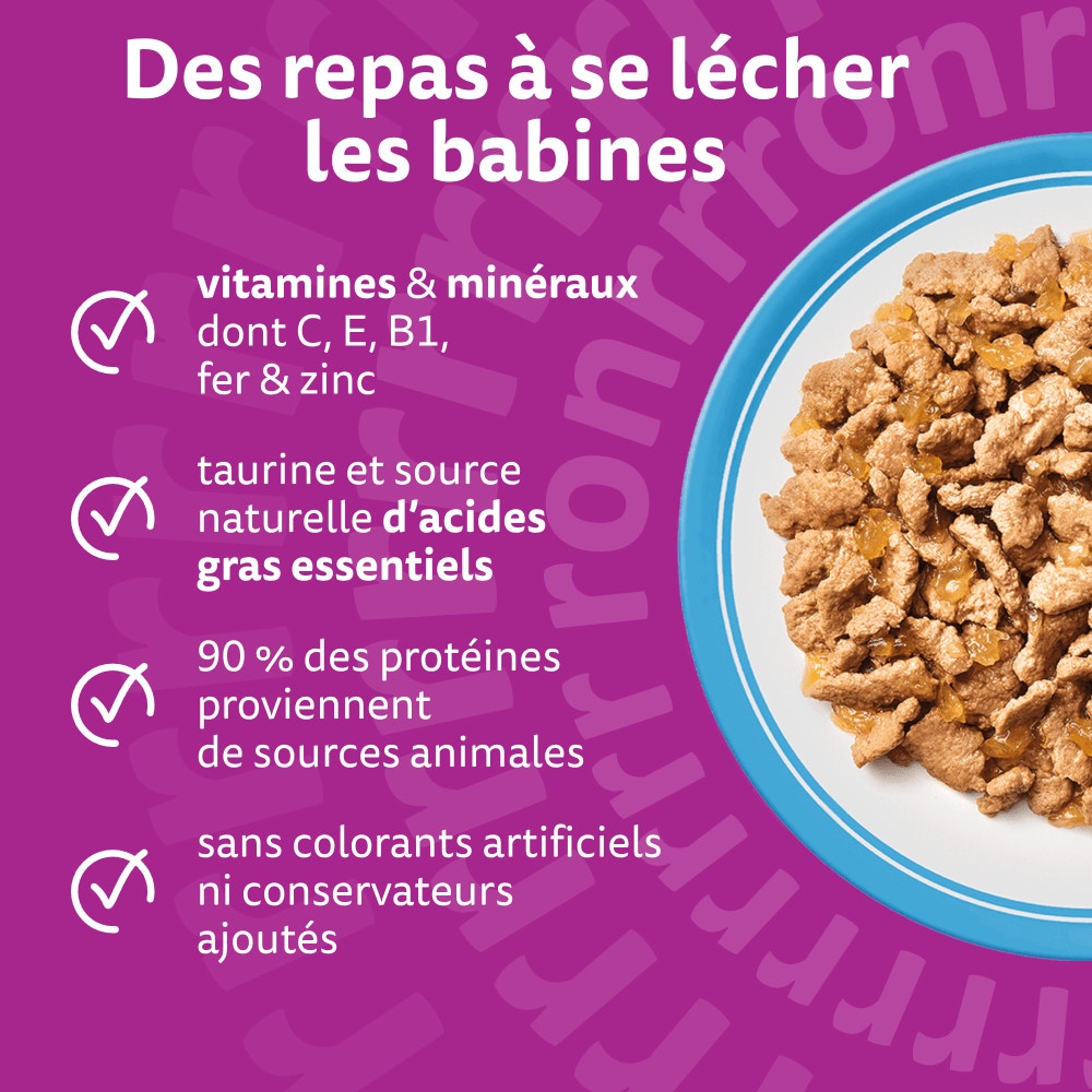WHISKAS® Sachets Fraîcheur Les Poissons Favoris En Gelée Pour Chat Adulte 4 Variétés 12 & 24 x 85g - 3