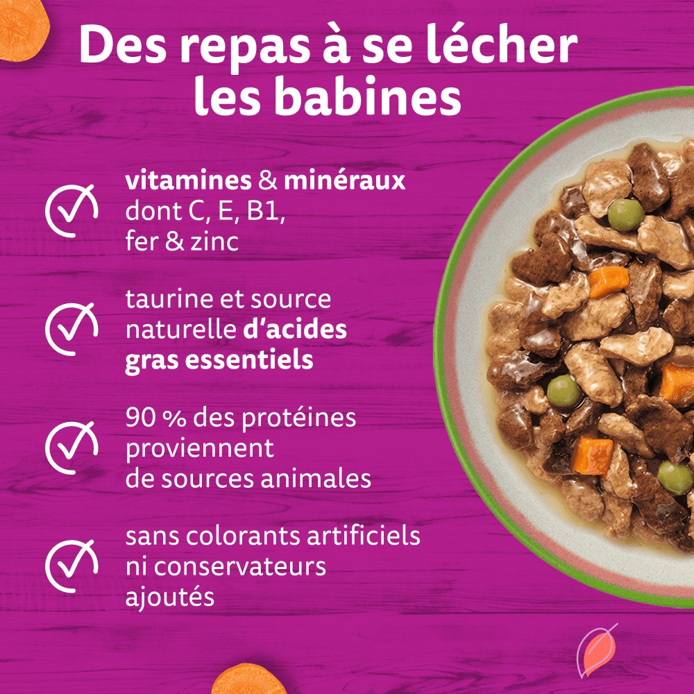 WHISKAS® Tasty Mix Sachets Fraîcheur Sélection Du Chef En Sauce Pour Chat Adulte 4 Variétés 12 & 40 x 85g - 3