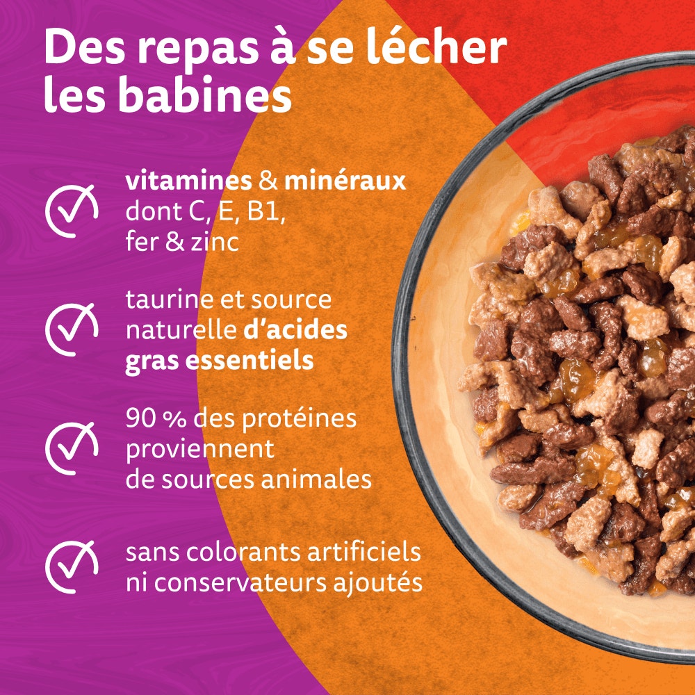 WHISKAS® Duo Sachets Fraîcheur Les Classiques En Gelée Pour Chat Adulte 4 Variétés 12 x 85g - 3