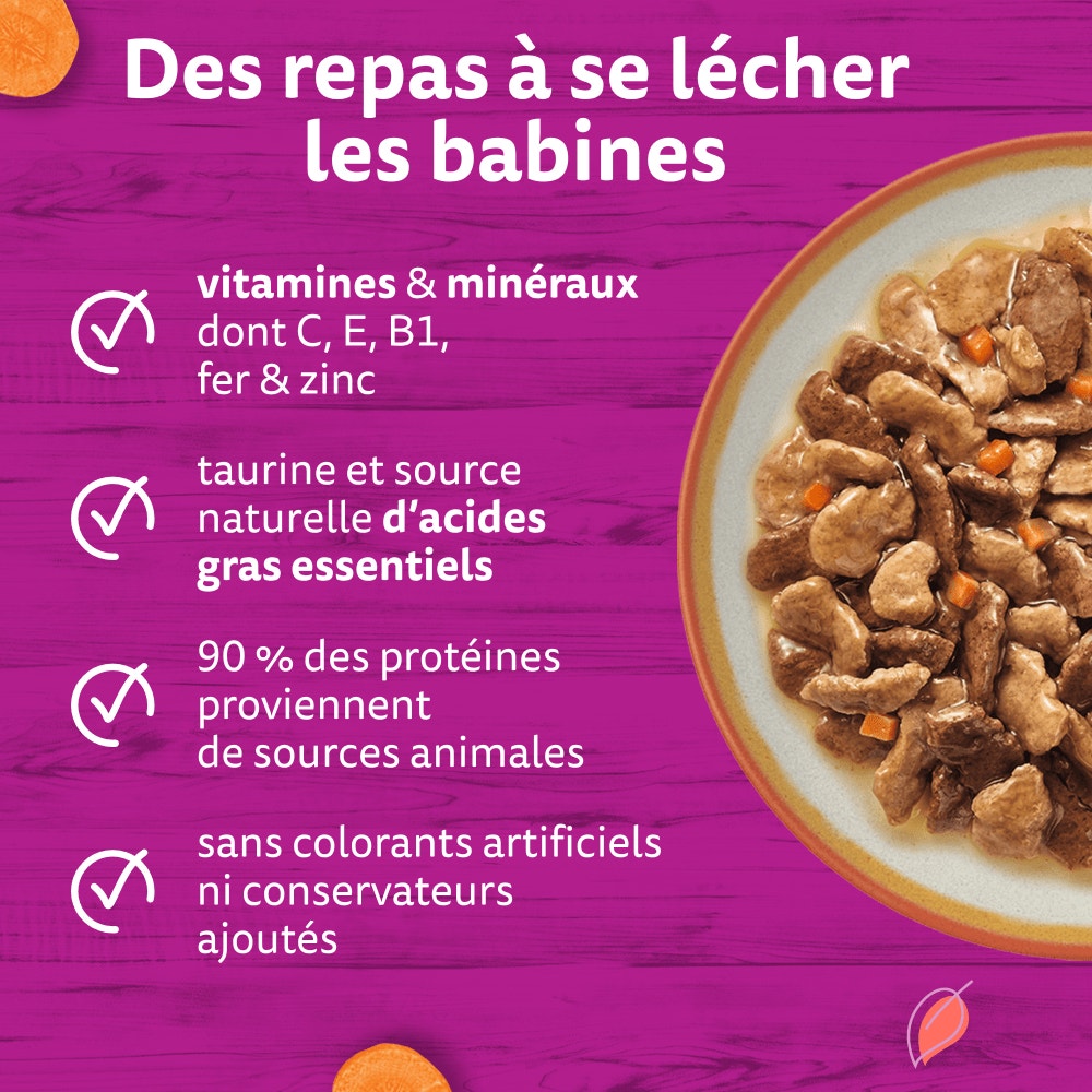 WHISKAS® Tasty Mix Sachets Fraîcheur Recettes De Campagne En Sauce Pour Chat Adulte 4 Variétés 24 x 85g - 3