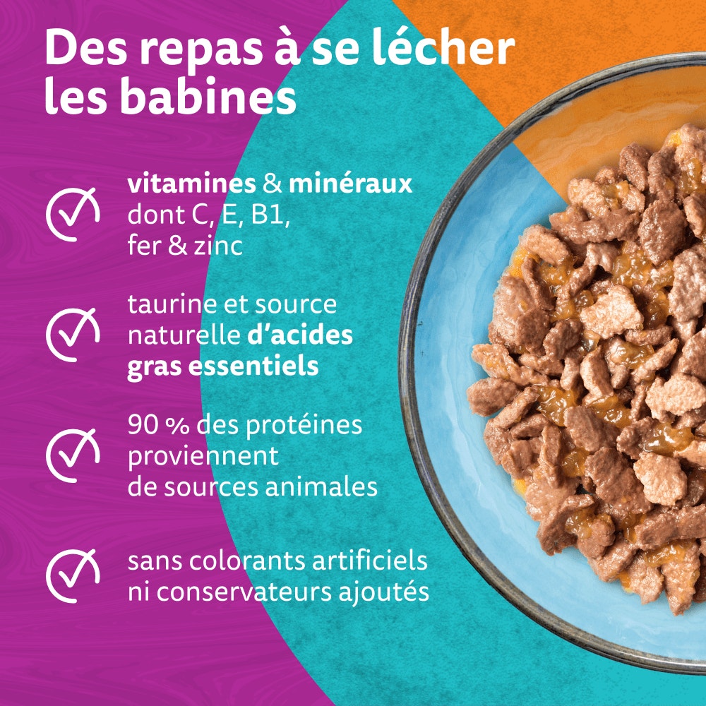 WHISKAS® Duo Sachets Fraîcheur Terre & Mer En Gelée Pour Chat Adulte 4 Variétés 12 x 85g - 3