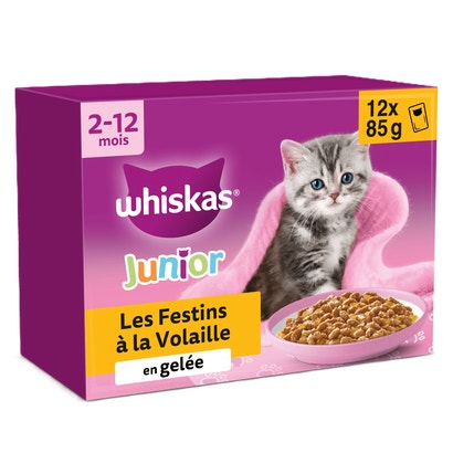 Sachets Fraîcheur Les Festins À La Volaille En Gelée Pour Chaton 4 Variétés