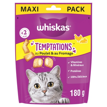 TEMPTATIONS™ Au Poulet Et Fromage Friandises Pour Chat Adulte