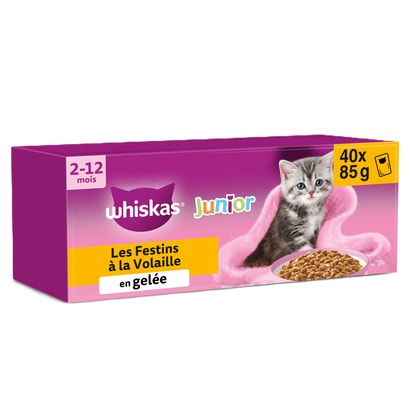 Sachets Fraîcheur Les Festins À La Volaille En Gelée Pour Chaton 4 Variétés