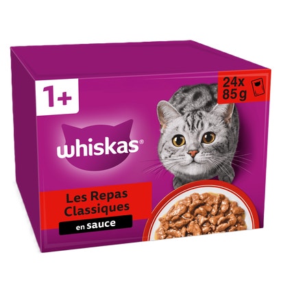 Sachets Fraîcheur Les Repas Classiques En Sauce Pour Chat Adulte 4 Variétés
